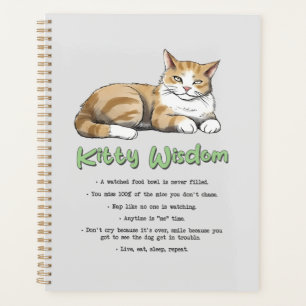 Funny Kitty Wisdom Planner