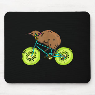 Funny Kiwi Biker Cycling Gift New Zealand  Mouse Pad
