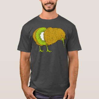 Funny Kiwi Bird Illustration Kiwi Fruit Kiwi Bird T-Shirt