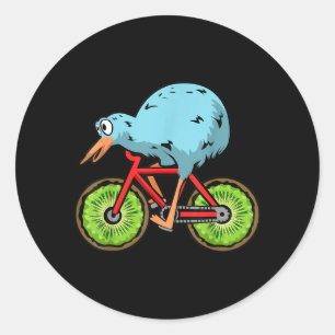 Funny Kiwi Gift For Men Women Cool Kiwi Bird New Classic Round Sticker