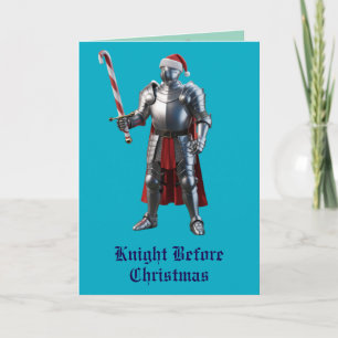 Funny Knight Before Christmas Card