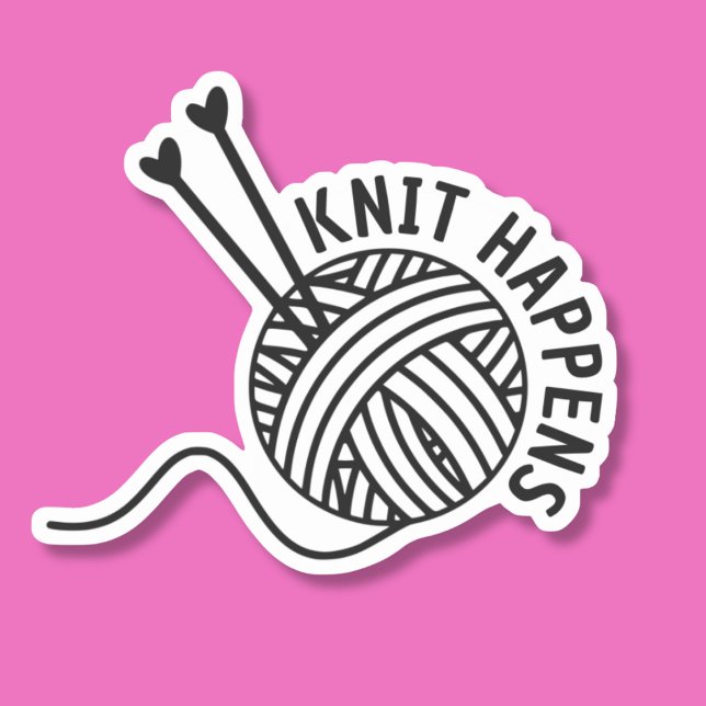 Funny Knit Happens Waterproof  (Creator Uploaded)