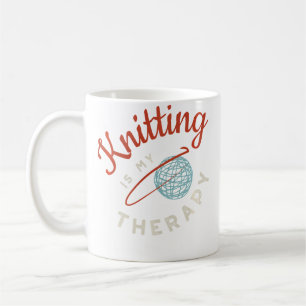 Funny Knitter Design Love To Knit Knitting Coffee Mug