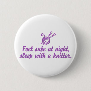 Funny Knitting 6 Cm Round Badge