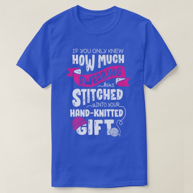 Funny Knitting Lover Design for a Grandma  T-Shirt (Design Front)