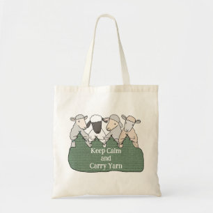 Funny Knitting Lover Gift custom Text Yarn Ball   Tote Bag