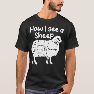 Funny Knitting Sheep Wool Yarn Lover T-Shirt