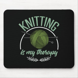 Funny Knitting Shirt Joke Knitter Quote I Love Kni Mouse Pad