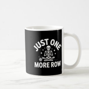 Funny Knitting Skeleton Hobby Crochet Humor Yarn L Coffee Mug