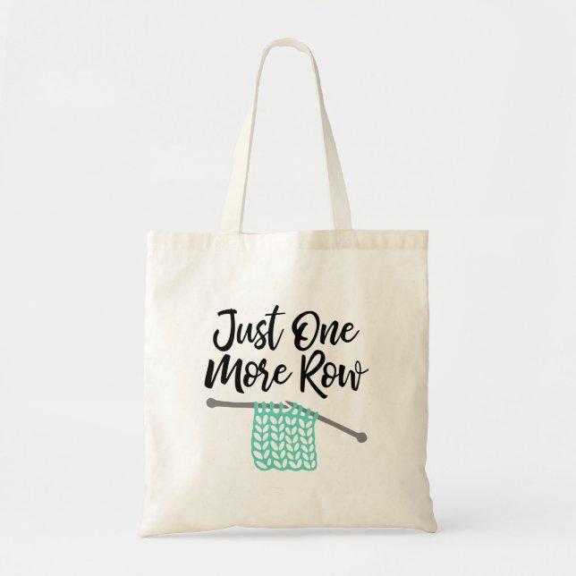 Funny Knitting Tote Bag (Front)