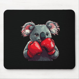 Funny Koala Bear In The Ring With Boxing Gloves Co Mouse Pad