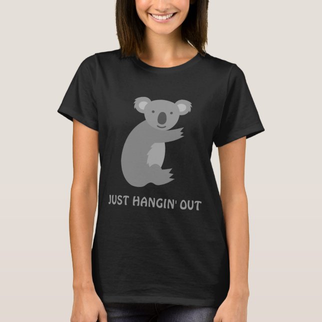 Funny koala bear shortsleeve womens tshirts (Front)