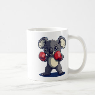 Funny Koala Bear With Boxing Gloves Costume Coffee Mug