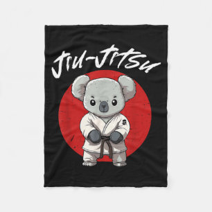 Funny Koala Brazilian Jiu Jitsu MMA Grappling Fleece Blanket