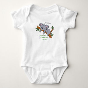 Funny Koala Hibernation - Sleepy Animal Quote for Baby Bodysuit