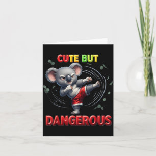 Funny Koala Karate Taekwondo Martial Art Cute But Card