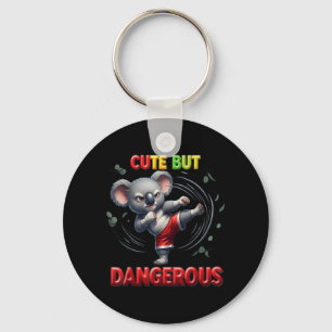 Funny Koala Karate Taekwondo Martial Art Cute But Key Ring
