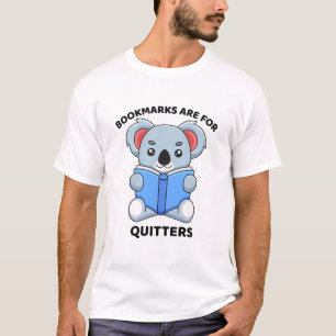 Funny Koala Reading Saying Cute Book Lover Design T-Shirt