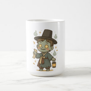 Funny Korean Zombie – Chibi Joseon Style Coffee Mug