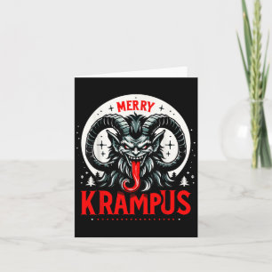 Funny Krampus Men Women Kids Merry Krampus Horror  Card