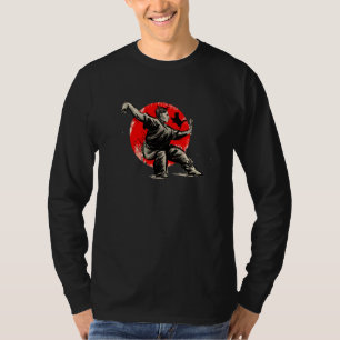 Funny Kung Fu Cat Karate Fighting Martial Arts T-Shirt