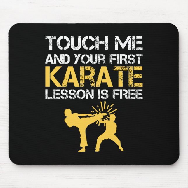 Funny Kyokushin Karate  Mouse Pad (Front)
