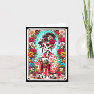 Funny la mama tarot card mexican skeleton mama