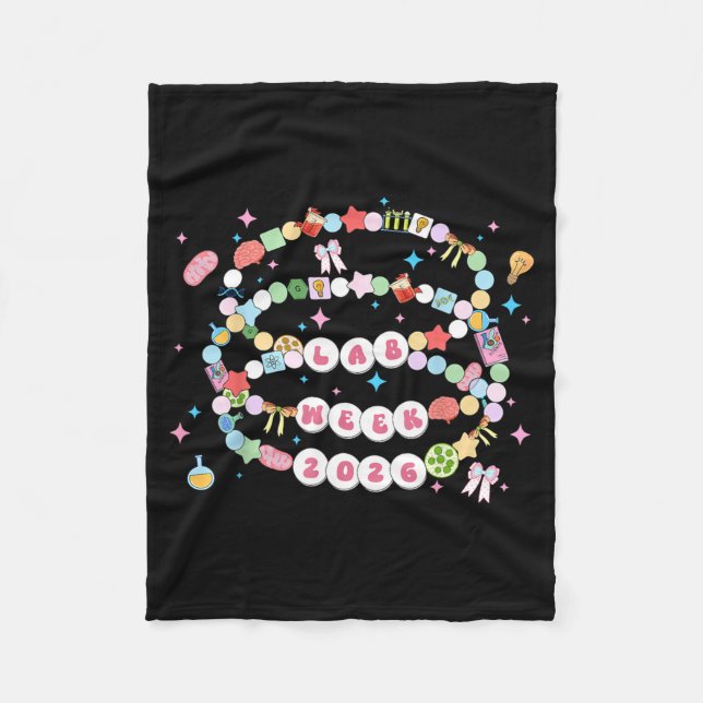 Funny Lab Calling Science Funny Lab Laboratory Fleece Blanket (Front)