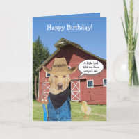 Funny Lab Farmer Birthday
