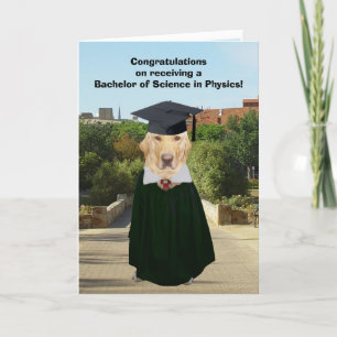 Funny Lab Physics Graduate Card