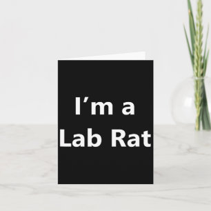 Funny Lab Rat Halloween Costume Pretend Minute Laz Card