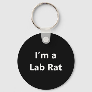 Funny Lab Rat Halloween Costume Pretend Minute Laz Key Ring