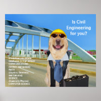 Funny Lab Science Engineering Poster
