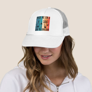 Funny lab tech vintage laboratory technician humou trucker hat