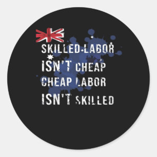 Funny Labour Day Funstravaganza Liberty, Laughs &  Classic Round Sticker