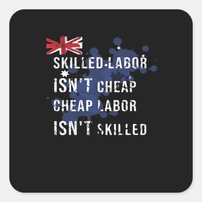 Funny Labour Day Funstravaganza Liberty, Laughs &  Square Sticker (Front)