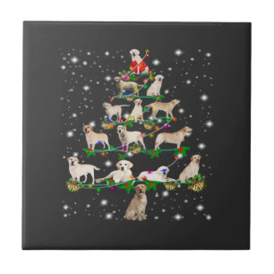 Funny Labrador Retriever Christmas Tree Classic T- Ceramic Tile