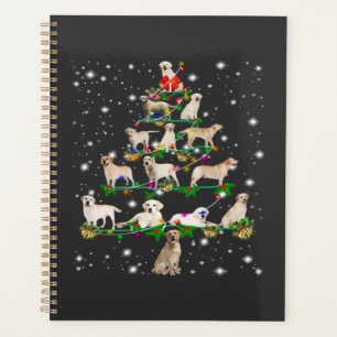 Funny Labrador Retriever Christmas Tree Classic T- Planner