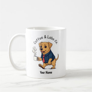 Funny Labrador Retriever Dog Business Suit Coffee Mug