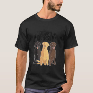 Funny Labrador Retriever Men Women Celebrate Diver T-Shirt