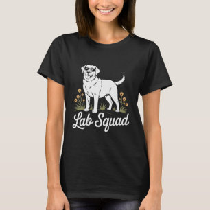 Funny Labrador Squad Graphic Cool Lab Dog T-Shirt