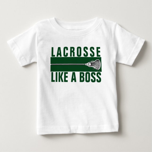 Funny Lacrosse Baby T-Shirt (Front)
