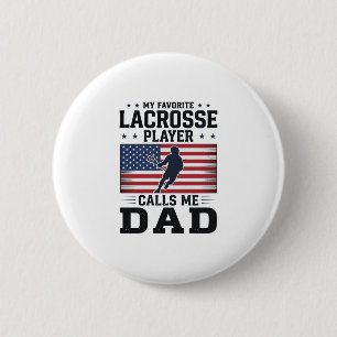 Funny Lacrosse Dad American Flag Vintage Shirt Des 6 Cm Round Badge
