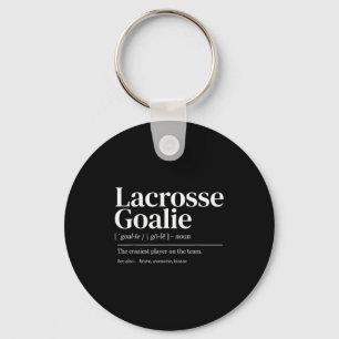 Funny Lacrosse Goalie Quote Definition Men Woman K Key Ring