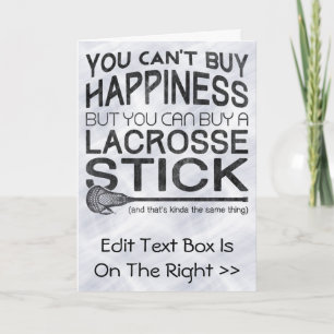 Funny Lacrosse Greeting Card