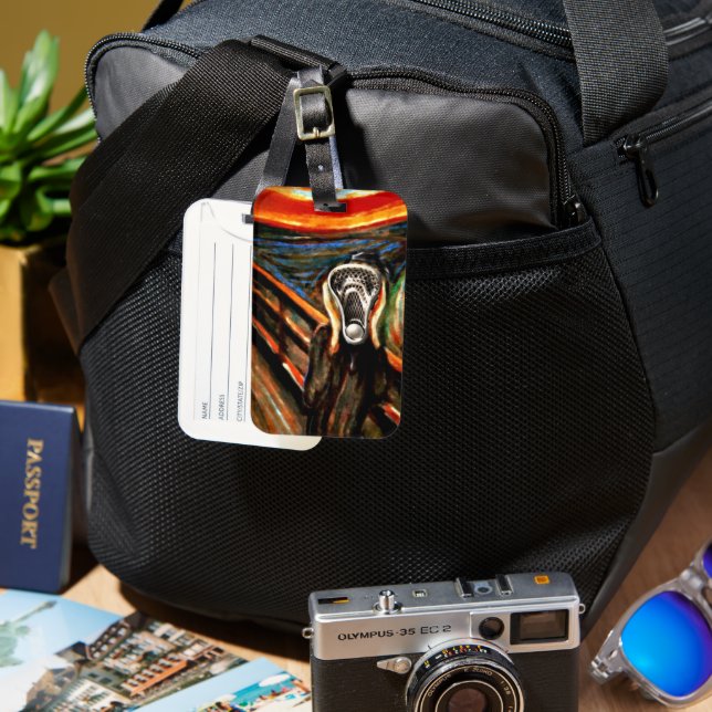 Funny Lacrosse Luggage Tag (Front & Back)