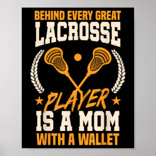 Funny Lacrosse Mum Mothers Day Poster