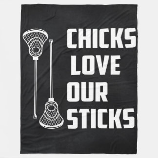 Funny Lacrosse Player Pun - Lacrosse Lover Gift Fleece Blanket
