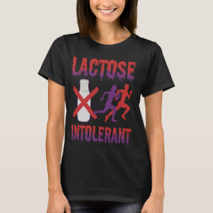 Funny Lactose Tolerant Meme Milk Tummy Ache Surviv T-Shirt