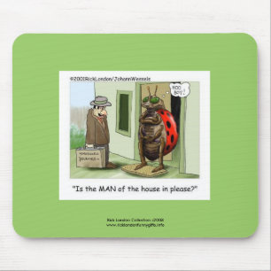 Funny Ladybug Cartoon On Quality Funny Mouse Pad